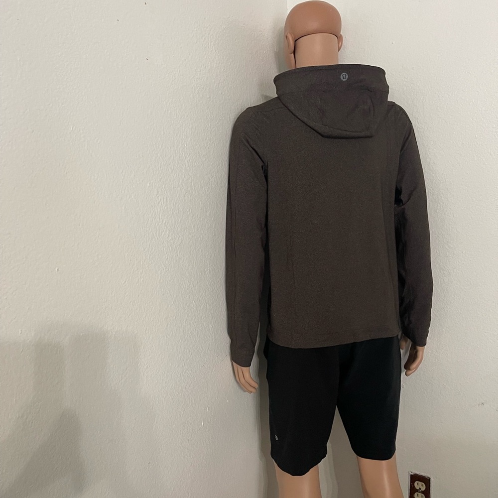 Lululemon The Contender Full Zip Jacket-Size (S)-Brown Hooded Jacket - Picture 8 of 12